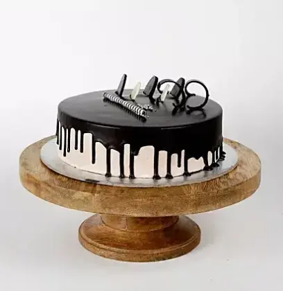 Birthday Chocolate Cake (MB356) from the best bakery cakes shop in Aligarh features rich chocolate ganache, a soft sponge, and a stylish drip design for birthdays.