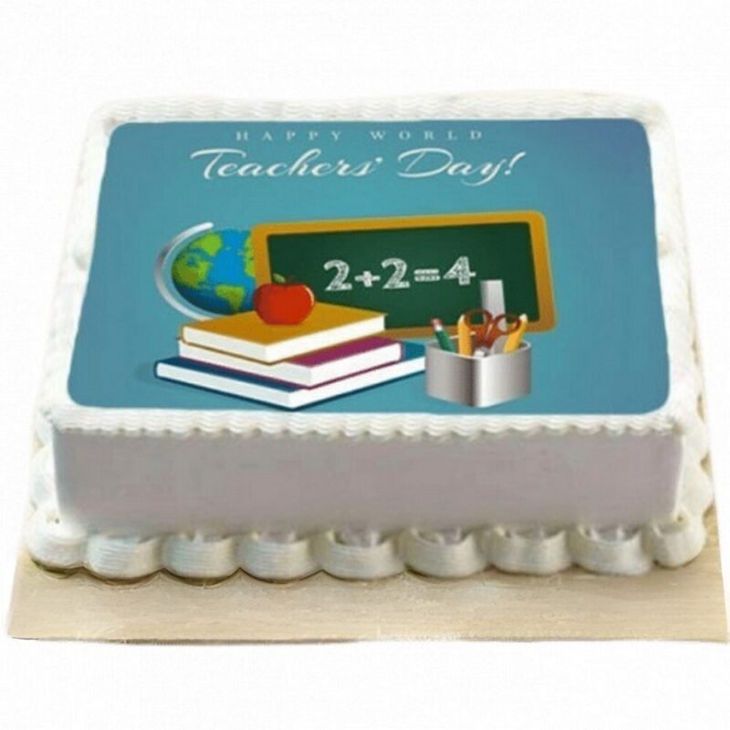 Teachers Day personalized cake