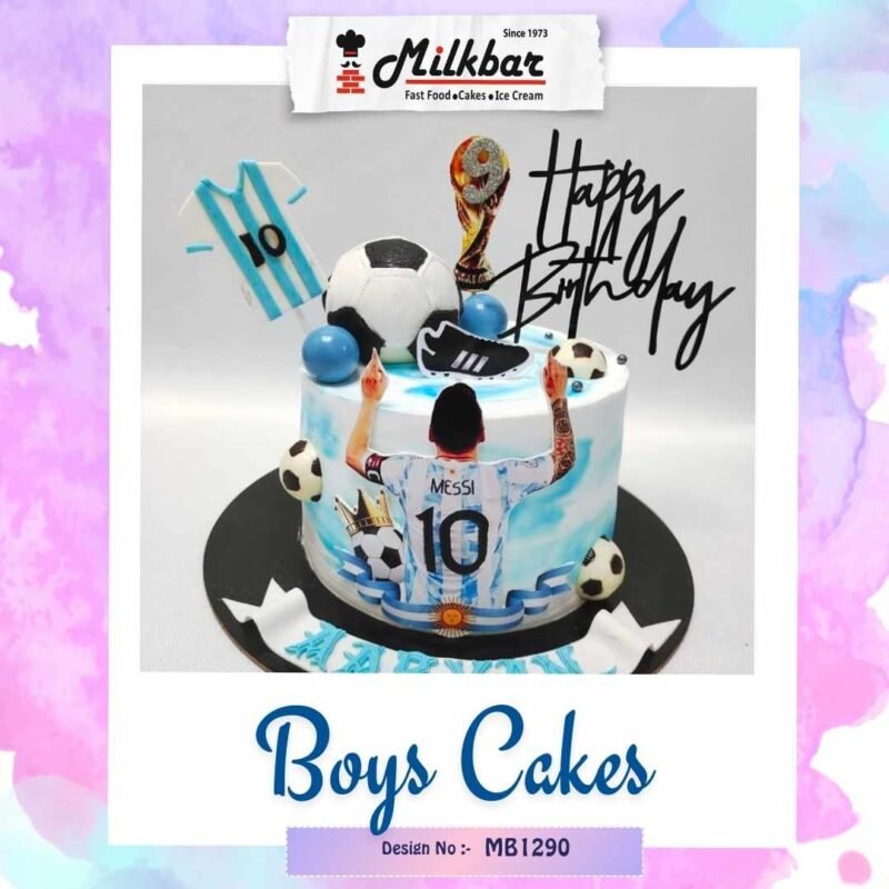 Football theme cake for boys